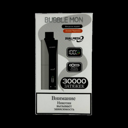 BUBBLE MON BOOSTER DUBLE 30000 Ягода со льдом / лимон черника 2%