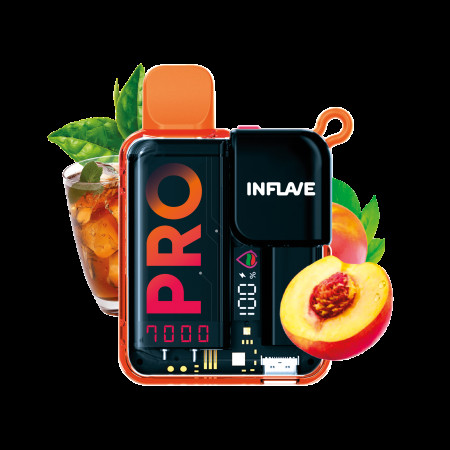 Электронная сигарета Inflave Pro 7000 затяжек Персиковый Чай